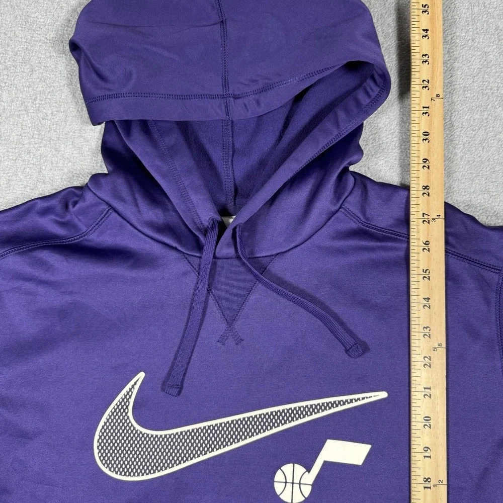 Nike Utah Jazz Therma-FIT Hoodie Men's XL Purple NBA Basketball Pullover Swoosh